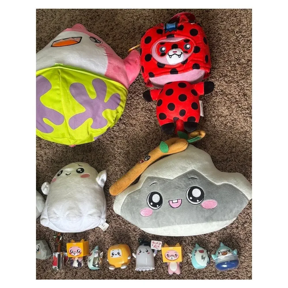 LankyBox Rare Collector Plush Toys, Pop It, and Mystery Figures 19 PC NWT EUC